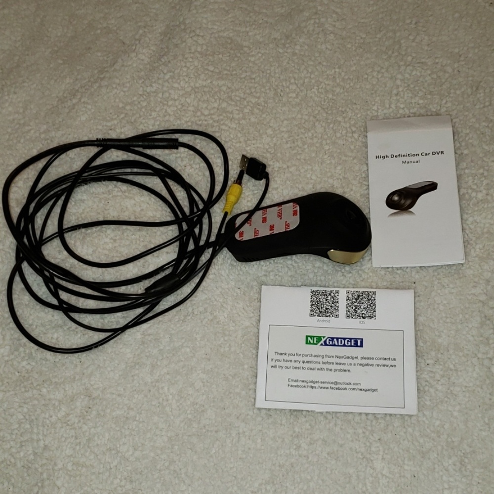 Vehicle dash camera, instructions included